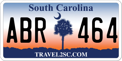 SC license plate ABR464