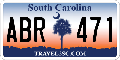 SC license plate ABR471