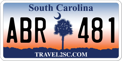 SC license plate ABR481