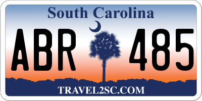 SC license plate ABR485