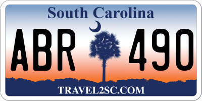 SC license plate ABR490