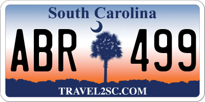 SC license plate ABR499