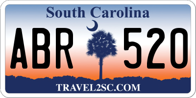 SC license plate ABR520