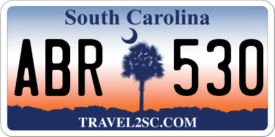 SC license plate ABR530