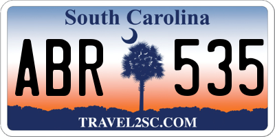 SC license plate ABR535