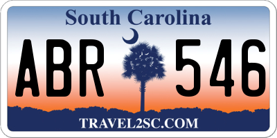 SC license plate ABR546