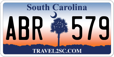 SC license plate ABR579