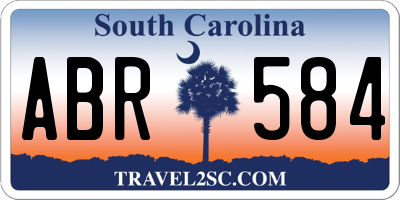 SC license plate ABR584