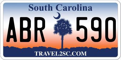 SC license plate ABR590