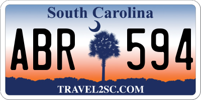 SC license plate ABR594