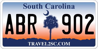 SC license plate ABR902
