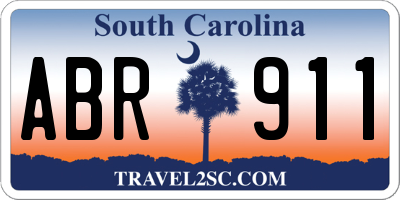 SC license plate ABR911