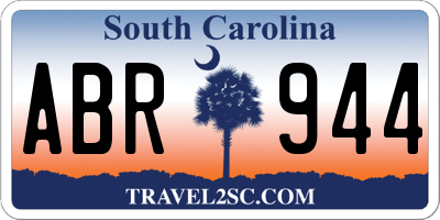 SC license plate ABR944