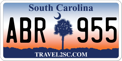 SC license plate ABR955
