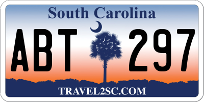 SC license plate ABT297