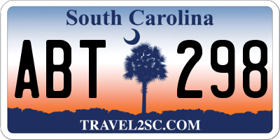 SC license plate ABT298