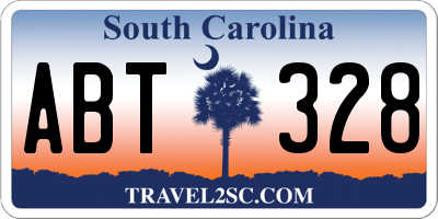 SC license plate ABT328