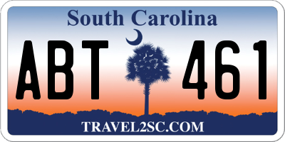 SC license plate ABT461