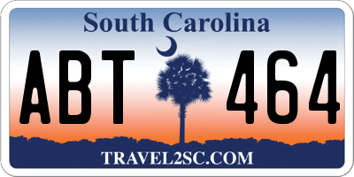 SC license plate ABT464