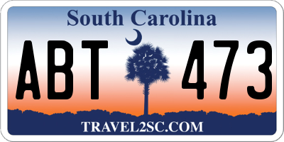 SC license plate ABT473