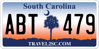 SC license plate ABT479
