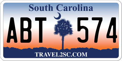 SC license plate ABT574
