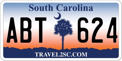 SC license plate ABT624