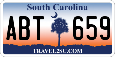 SC license plate ABT659