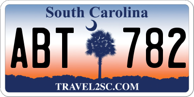 SC license plate ABT782