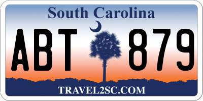 SC license plate ABT879