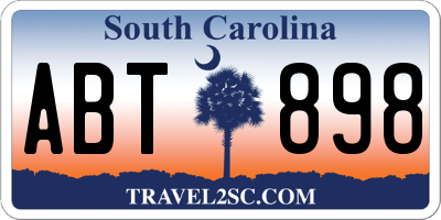 SC license plate ABT898