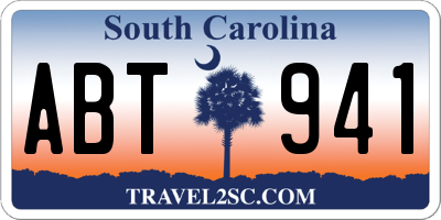SC license plate ABT941