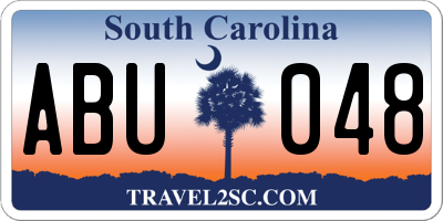 SC license plate ABU048
