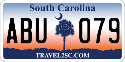 SC license plate ABU079