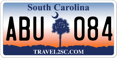 SC license plate ABU084