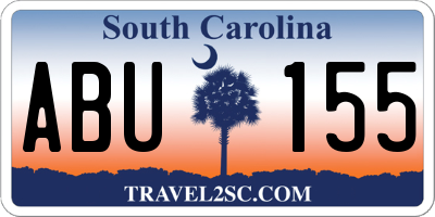 SC license plate ABU155