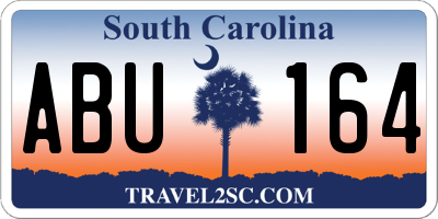 SC license plate ABU164