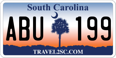 SC license plate ABU199