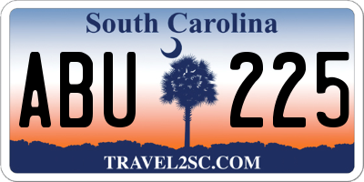 SC license plate ABU225