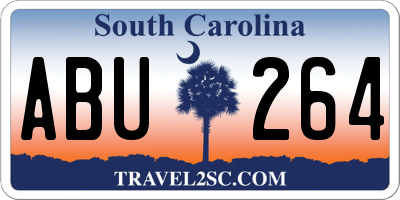 SC license plate ABU264