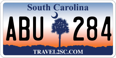 SC license plate ABU284