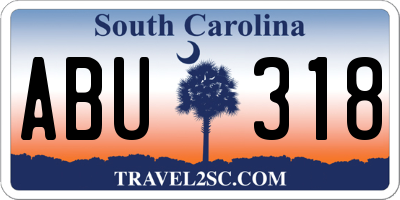 SC license plate ABU318