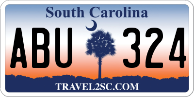 SC license plate ABU324