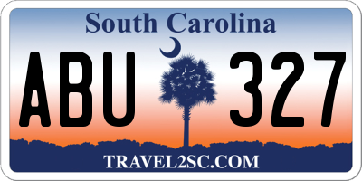 SC license plate ABU327