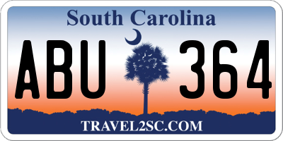 SC license plate ABU364