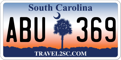 SC license plate ABU369
