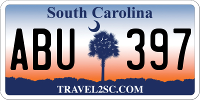 SC license plate ABU397