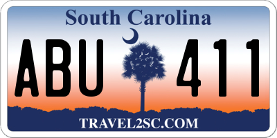 SC license plate ABU411