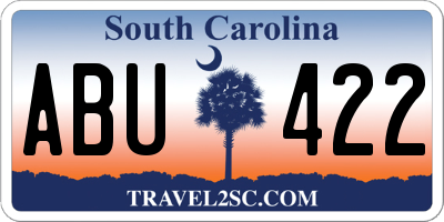SC license plate ABU422