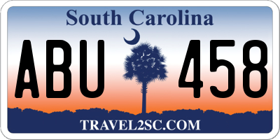 SC license plate ABU458